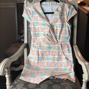 Geo print romper